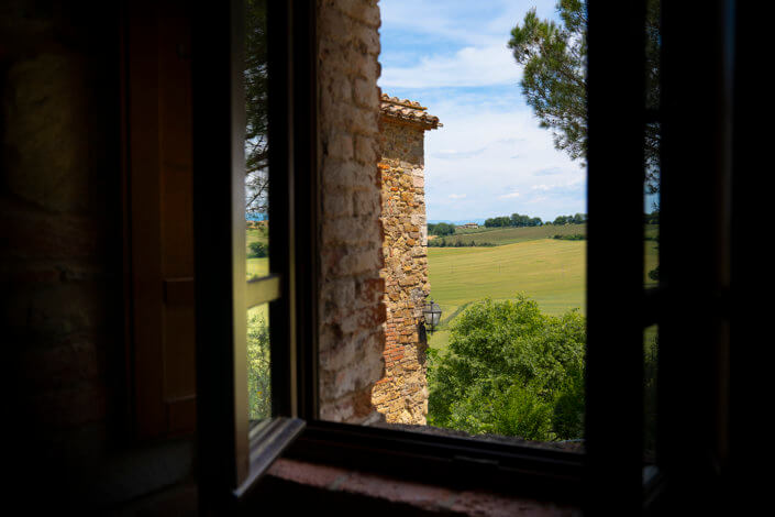 Blick aus dem Fenster