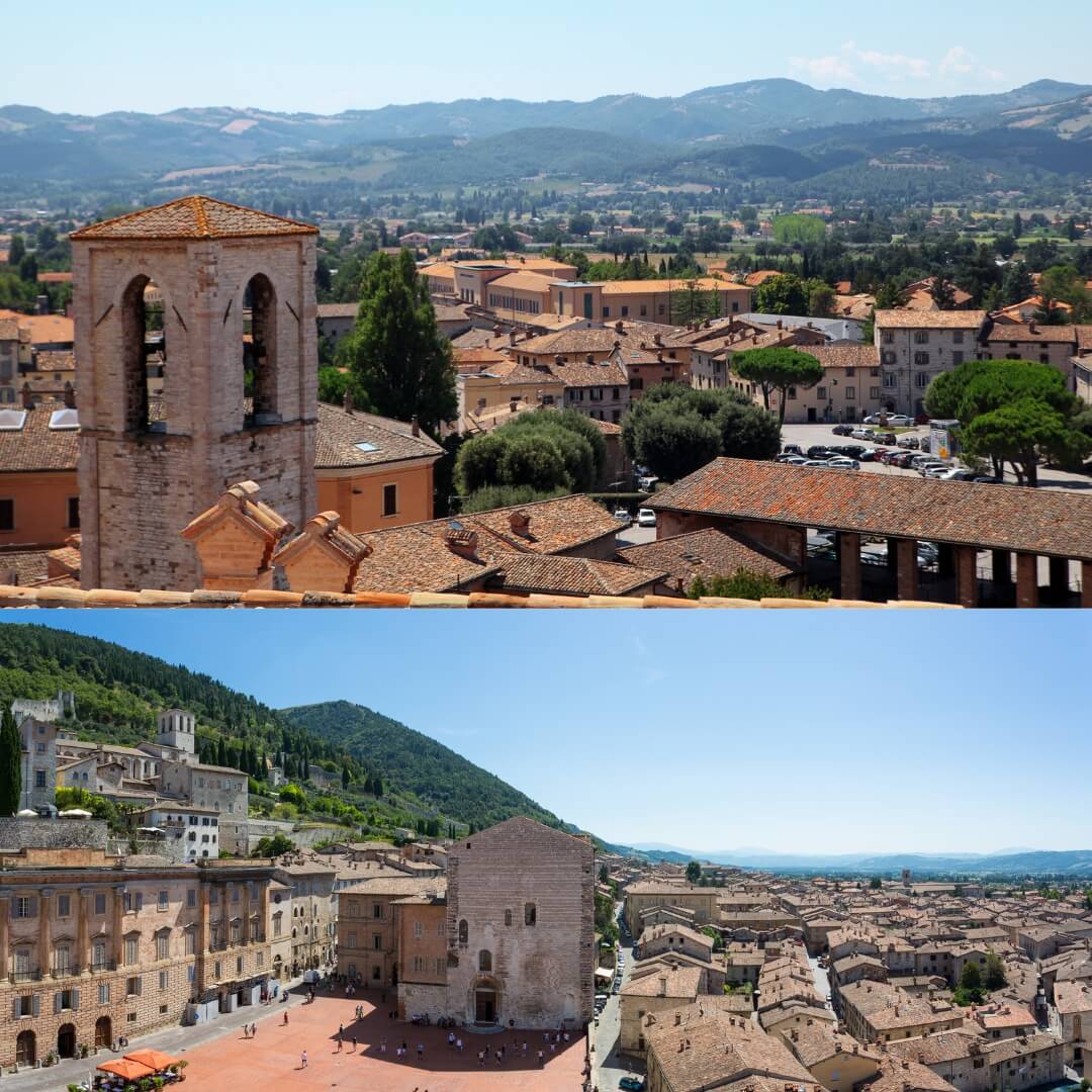 Stadt Gubbio in Umbrien